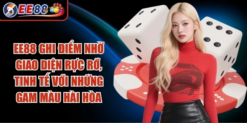 EE88 ghi điểm nhờ giao diện rực rỡ, tinh tế với những gam màu hài hòa